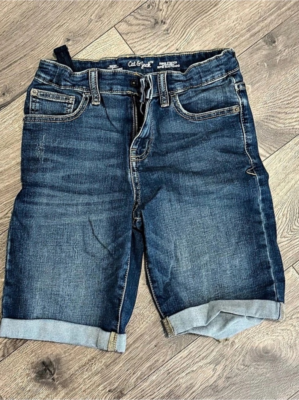 Cat & Jack Super Stretch Denim Shorts Girls Denim Shorts Size 12